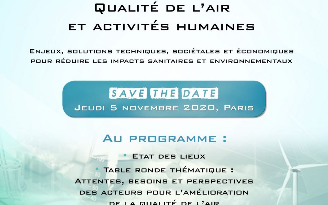 05/11/20 : Journée Thématique – Qualité de l’Air et Activité Humaine