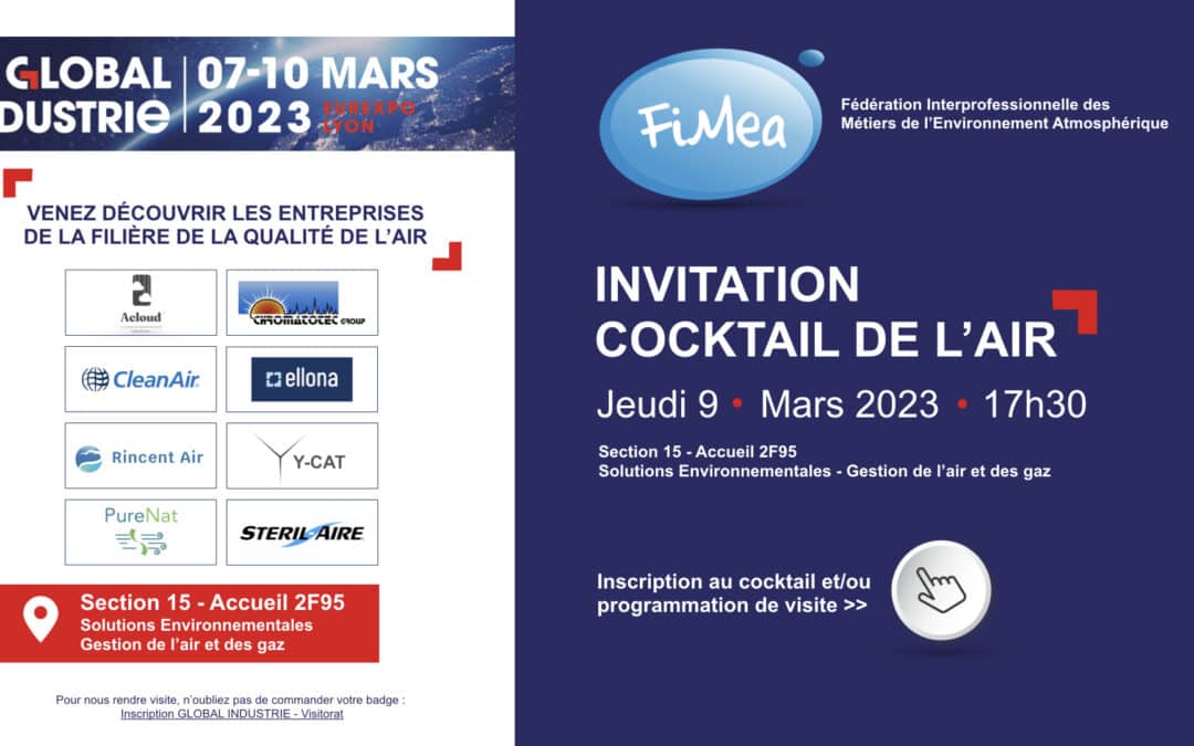 Rencontrez-nous au Salon Global Industrie à Eurexpo Lyon du 7 au 10 mars 2023